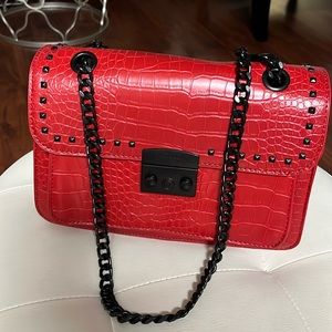 Badgley Mischka red purse